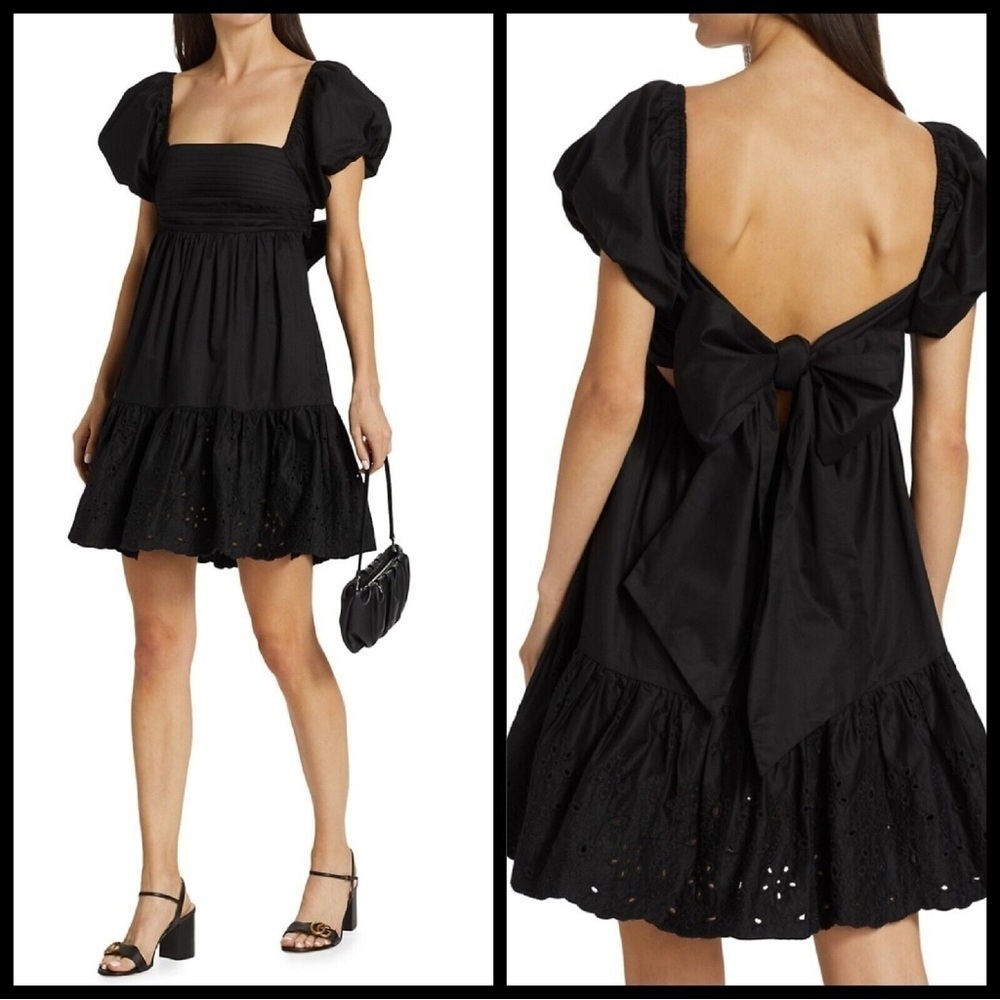 Anthropologie En Saison Puff-Sleeve Babydoll Dress - Picture 2 of 16